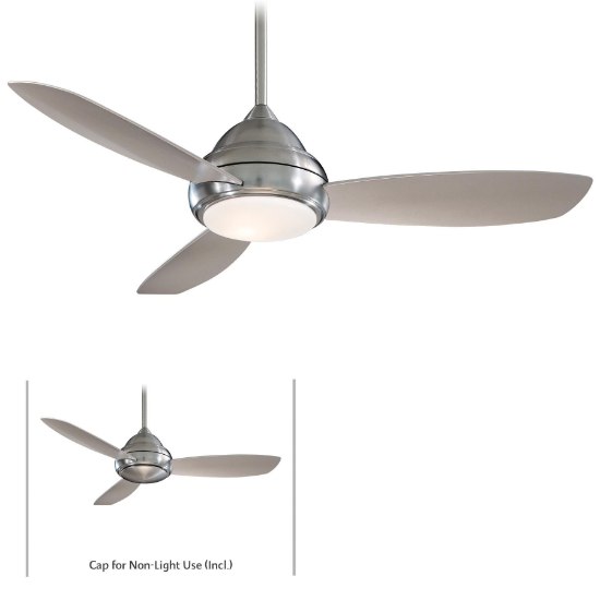 Foto para 146w SW Concept I Fan-44In Brushed Nickel White Opal