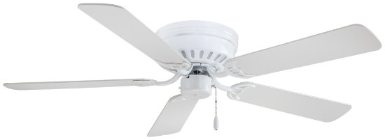 Foto para 65.5w SW Flush Mount Ceiling Fan White