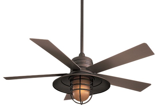 Foto para 158w SW Rainman Fan-54In Oil Rubbed Bronze Vintage Amber