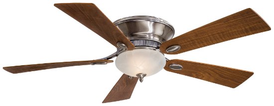 Foto para 120w SW Flush Mount Ceiling Fan Pewter Etched Marble