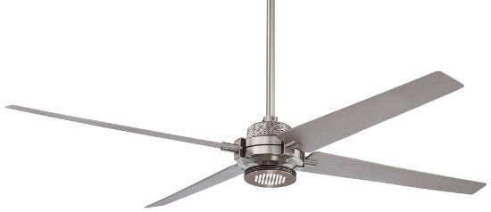 Picture of 48.8w WW 60In Spectre Ceiling Fan 2015 Brushed Nickel W/ Silver Clear