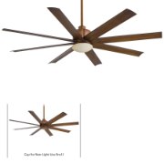 Foto para 45.6w SW 65In Slipstream Ceiling Fan - Brushed Nickel Wet Etched Opal