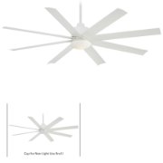 Foto para 45.6w SW 65In Slipstream Ceiling Fan - Brushed Nickel Wet Etched Opal