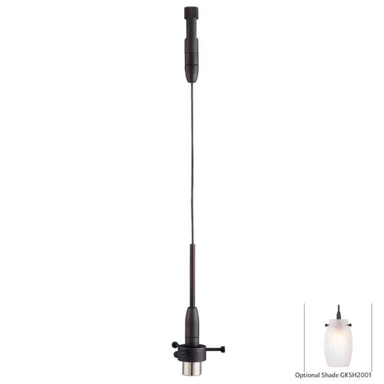Foto para 50w SW Mini Pendant Fixture-For Use With Low Voltage George Kovacs Lightrails Sable Bronze Patina