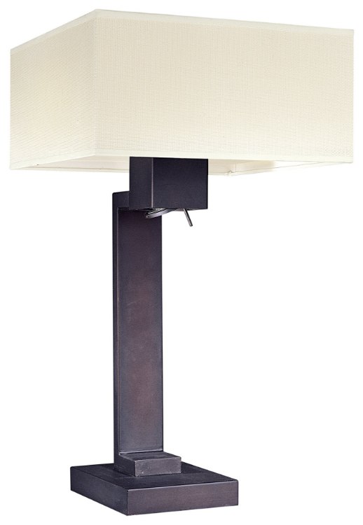 Foto para 135w SW 3 Light Table Lamp Bronze Ivory Mokuba