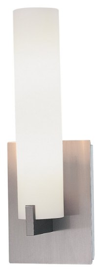 Picture of 60w SW 2 Light Wall Sconce Brushed Nickel Etched Opal