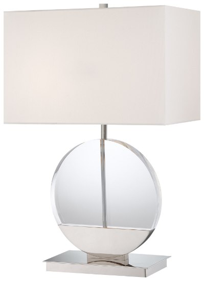 Foto para 100w SW 2 Light Table Lamp Polished Nickel White