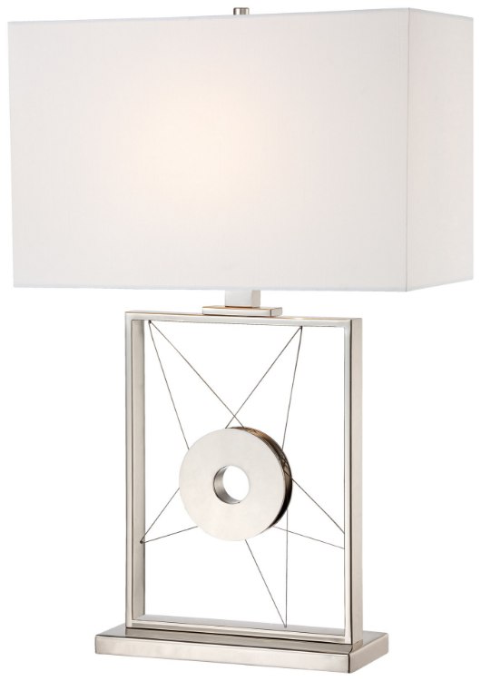Foto para 100w SW 1 Light Table Lamp Polished Nickel White