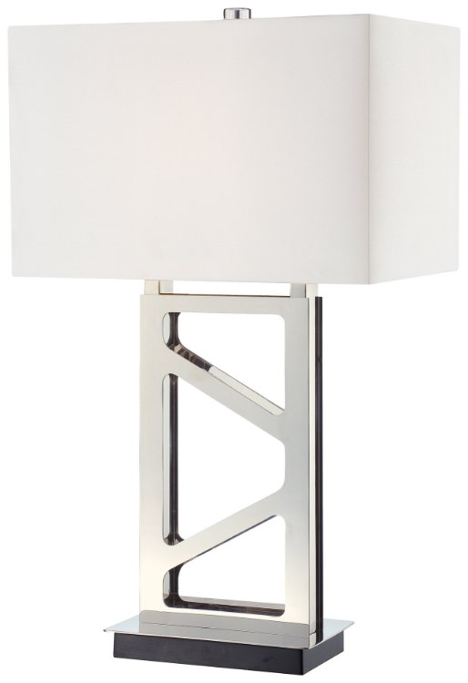 Foto para 100w SW 1 Light Table Lamp Polished Nickel White
