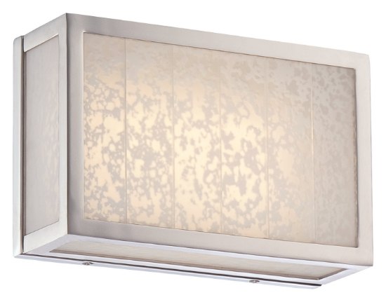 Picture of 14w WW Led Bath Polished Nickel Lake Frost Glass Panels