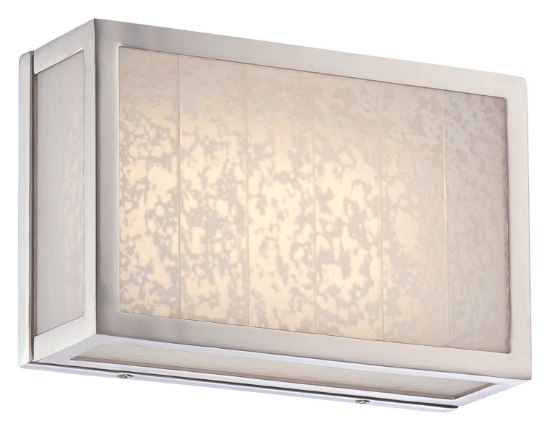 Foto para 14w WW Led Bath Polished Nickel Lake Frost Glass Panels