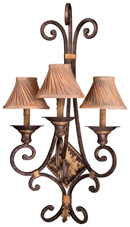 Picture of 60w SW Three Light Wall Sconce Golden Bronze