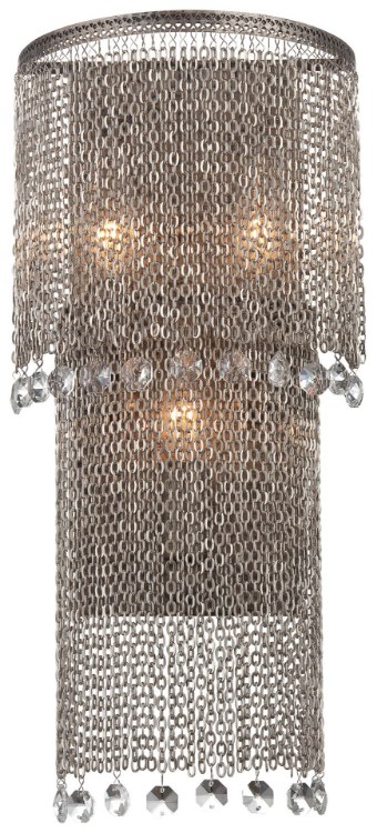 Foto para 60w SW 3 Light Wall Sconce Antique Silver