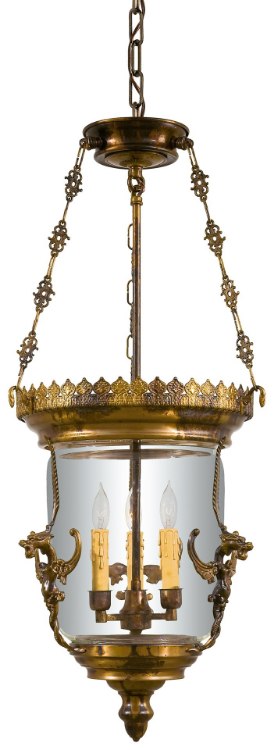 Foto para SW Three Light Foyer Pendant Oxide Brass