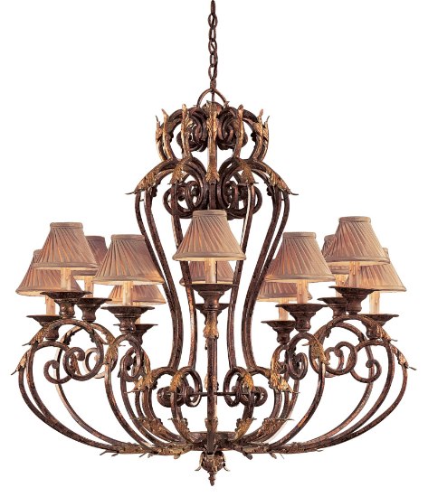 Foto para 60w SW 12 Light Chandelier Golden Bronze