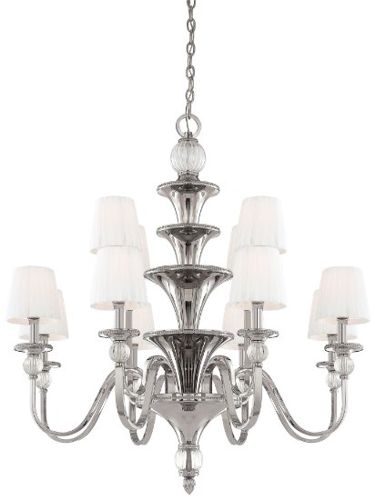 Foto para 60w SW 12 Light Chandelier Polished Nickel