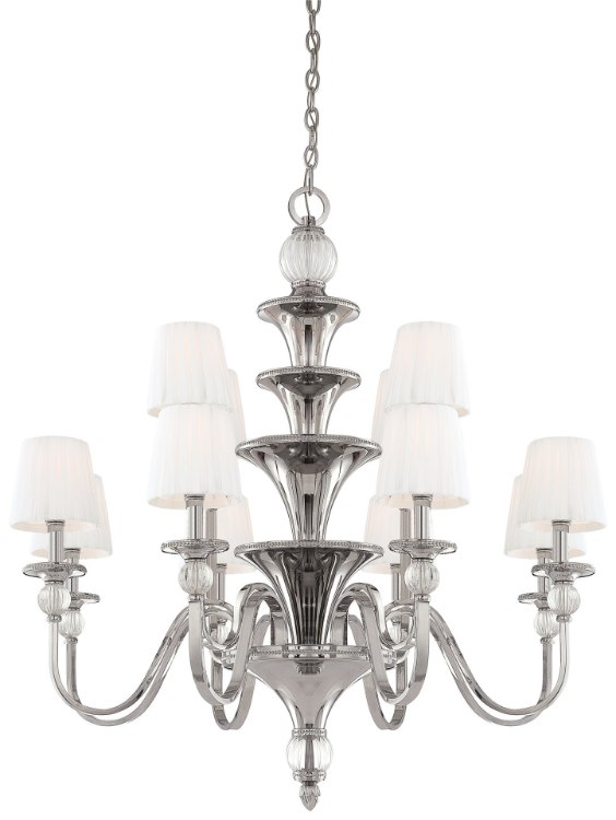 Foto para 60w SW 12 Light Chandelier Polished Nickel