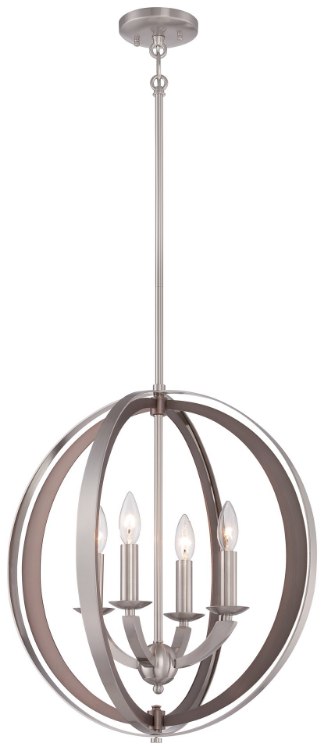Foto para 60w SW 4 Light Pendant Brushed Nickel