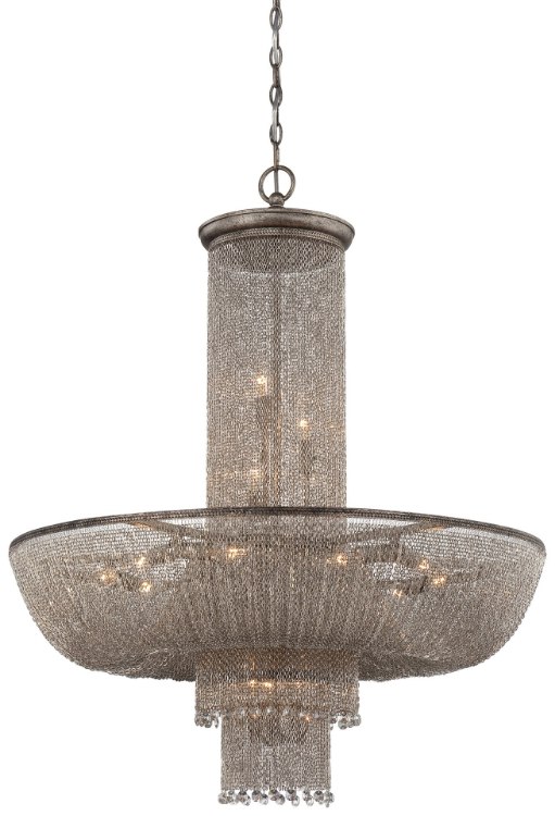Picture of 60w SW Sixteen Light Chandelier Antique Silver