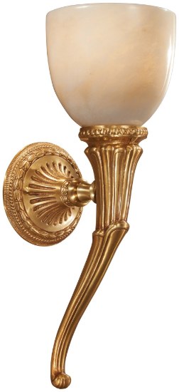 Foto para 40w SW 1 Light Wall Sconce French Gold White