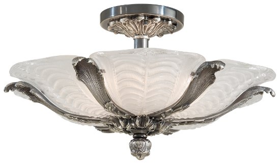 Picture of 60w SW 6 Light Semi Flush Mount Platinum