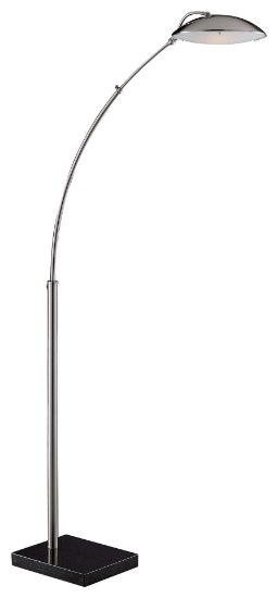 Picture of 100w SW 1 Light Arc Floor Lamp Brushed Nickel