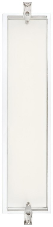 Foto para 40w WW Led Wall Sconce Brushed Nickel Clear / Mitered