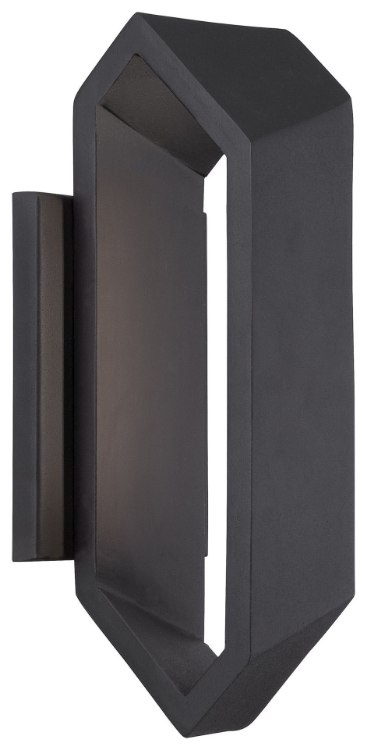 Foto para 12w WW Led Wall Sconce Black Clear