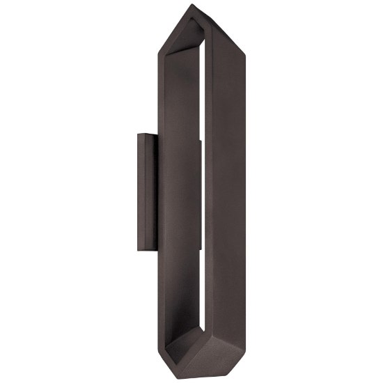 Picture of 23w WW Led Wall Sconce Black Clear
