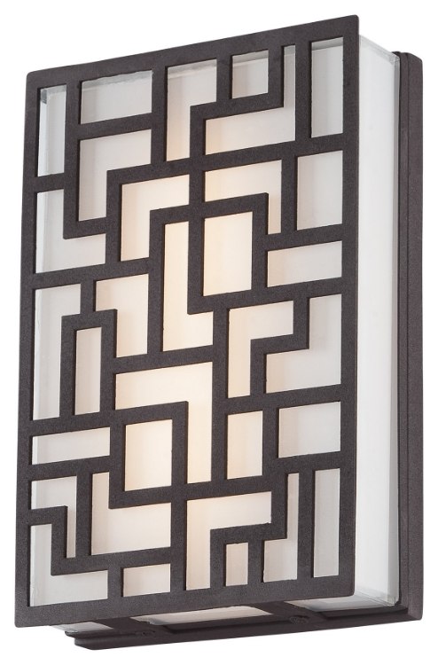 Foto para 15w WW Led Wall Sconce Sand Bronze Mitered