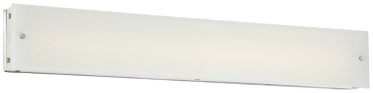 Foto para 38w WW Bath Brushed Nickel Etched White Reeded Glass