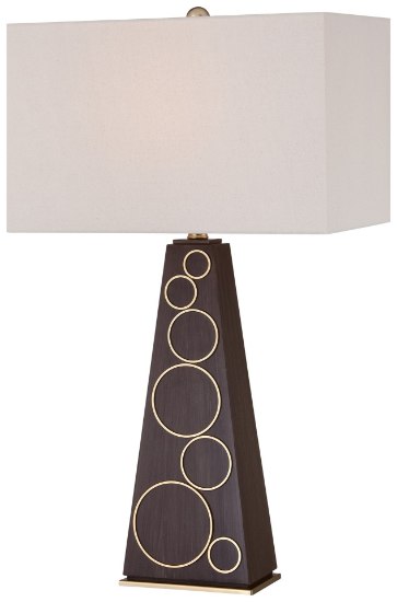 Foto para 100w SW 1 Light Table Lamp Pure White Linen