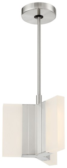 Foto para 11w WW Led Pendant Brushed Nickel Frosted Acrylic