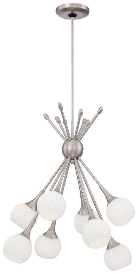 Picture of 60w SW 8 Light Chandelier Brushed Nickel