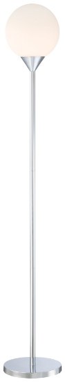 Picture of 100w SW Floor Lamp Chrome Etched Opal