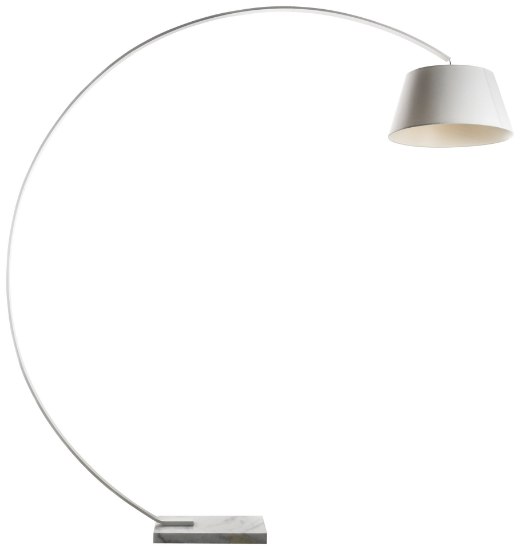 Foto para 73w SW 1 Light Arc Floor Lamp White