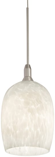 Picture of 35w SW 1 Light Low Voltage Pendant Brushed Nickel White