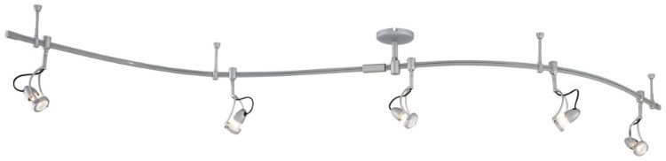 Foto para 50w SW 5 Light 110 Line Voltage Monorail Kit Silver