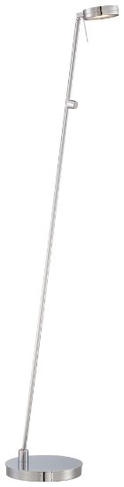 Foto para 8w WW 1 Light Led Pharmacy Floor Lamp Chrome