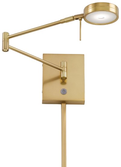 Foto para 8w WW 1 Light Led Swing Arm Wall Lamp Honey Gold