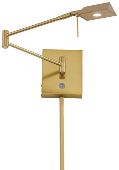 Foto para 8w WW 1 Light Led Swing Arm Wall Lamp Honey Gold