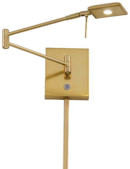 Foto para 8w WW 1 Light Led Swing Arm Wall Lamp Honey Gold