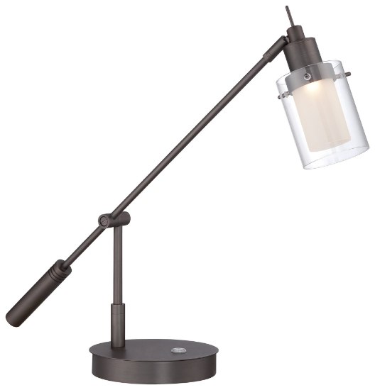 Picture of 8w WW George'S Reading Room™ - Led Task Lamp Copper Bronze Patina Clear