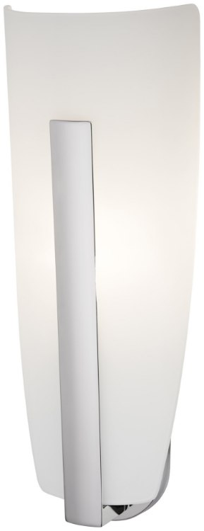 Foto para 100w SW 1 Light Wall Sconce Chrome Etched White