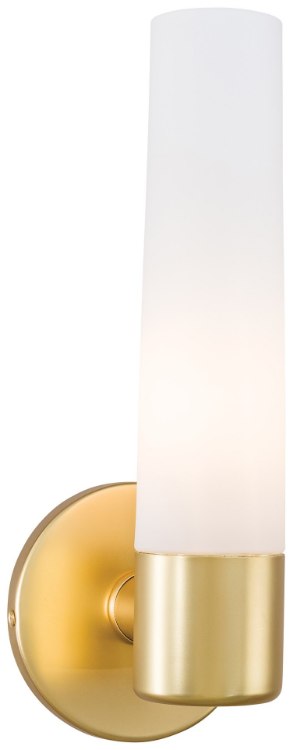 Foto para 60w SW 1 Light Wall Sconce Honey Gold Etched Opal