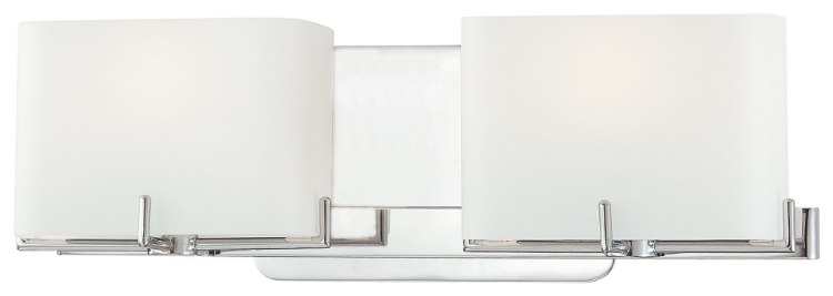 Foto para 75w SW 2 Light Bath Chrome Etched Opal