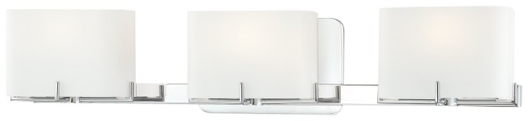 Foto para 75w SW 3 Light Bath Chrome Etched Opal