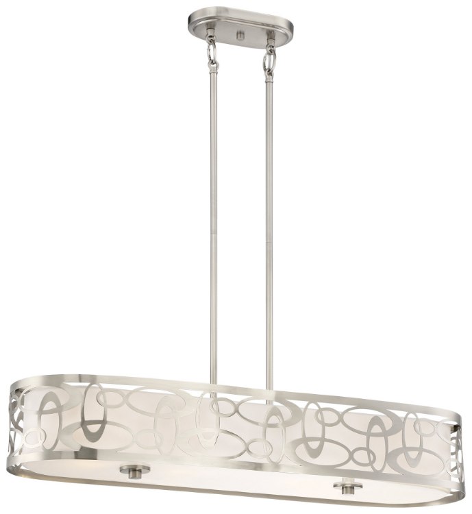 Foto para 60w SW 4 Light Island Brushed Nickel White