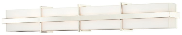 Foto para 60w SW 8 Light Bath Polished Nickel Etched/White Inside