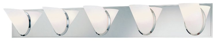 Foto para 40w SW 5 Light Bath Chrome Etched Opal